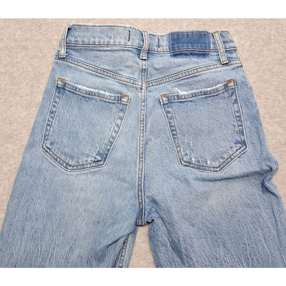 Abercrombie & Fitch Women's Jeans 27 The 90s Straight Ultra High Rise Distressed - Picture 7 of 13